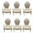 Century Furniture Set of 6 Dining Chairs - With Art Deco Openwork Backs For Sale