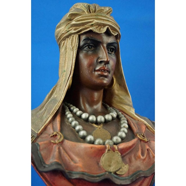 Terracotta Busts of Arabs attributed to Goldscheider, Austria, 1800s For Sale - Image 14 of 18