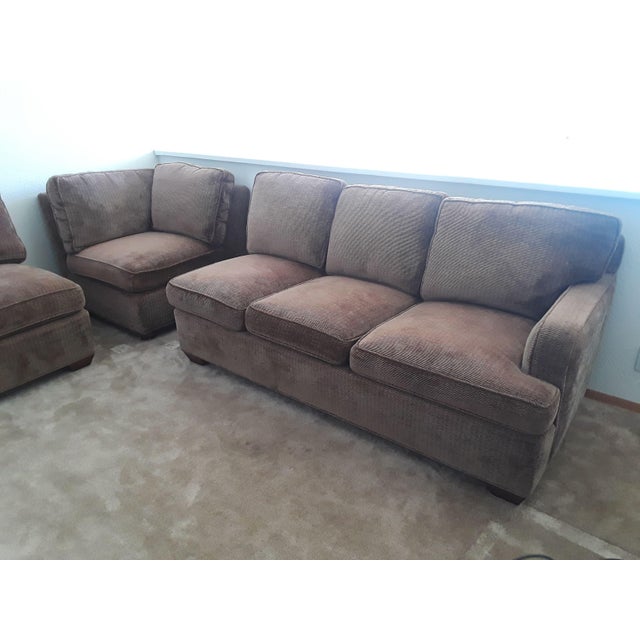 Vintage Charles Stewart Company Custom Sectional Sofa 3 Pieces