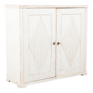 19th Century Swedish White Gustavian Cabinet Sideboard
