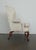 Vintage Fairfield White Wing Back Chairs (Set of 2) For Sale - Image 12 of 16