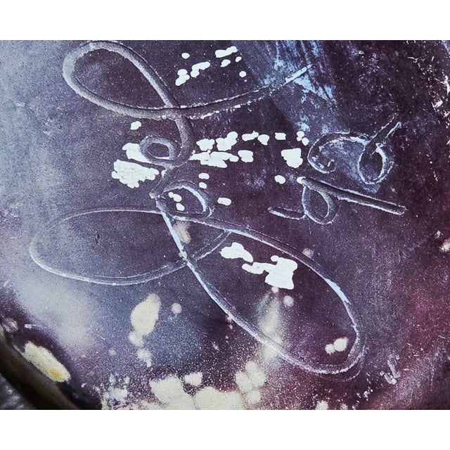 Joel Magen Studio Pottery Vase – Marbled Reactive Glaze, One‑of‑a‑Kind Artisan Form For Sale - Image 9 of 9