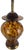 Hollywood Regency Vintage Tortoiseshell Art Glass Table Lamp For Sale - Image 3 of 11