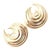 Tiffany & Co. 18k Yellow Gold Crescent Moon Vintage Earrings, Pair For Sale