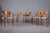 Wood Model 71 Dining Chairs in Dedar Fabric by Niels Otto Møller for JL Møllers, 1950s For Sale - Image 7 of 11