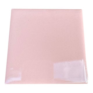 Vintage Daltile “Wild Rose” Pink Wall Tile- 5 Pieces For Sale