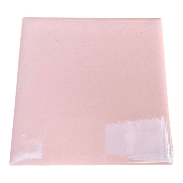 Vintage Daltile “Wild Rose” Pink Wall Tile- 5 Pieces For Sale