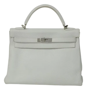Hermès Kelly 32 Blanc Togo Palladium Hardware 2018