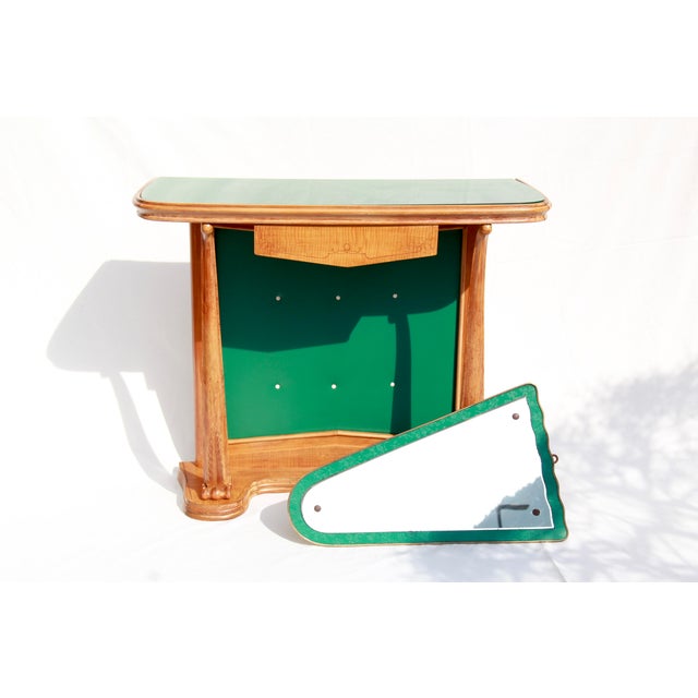 Vintage Italian Brass Mirror, 1950s For Sale - Image 11 of 13