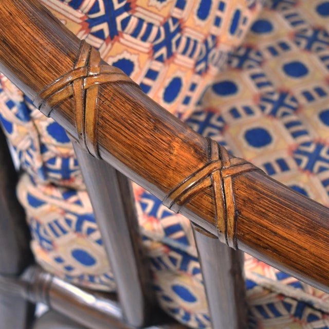 McGuire C-1 Rattan Three-Seat Sofa For Sale - Image 10 of 12