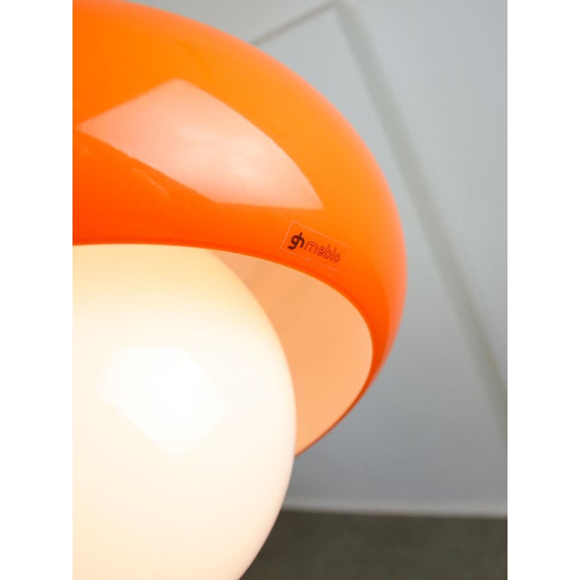 Plastic Space Age Orange Best Pendant from Guzzini, 1970s For Sale - Image 7 of 17