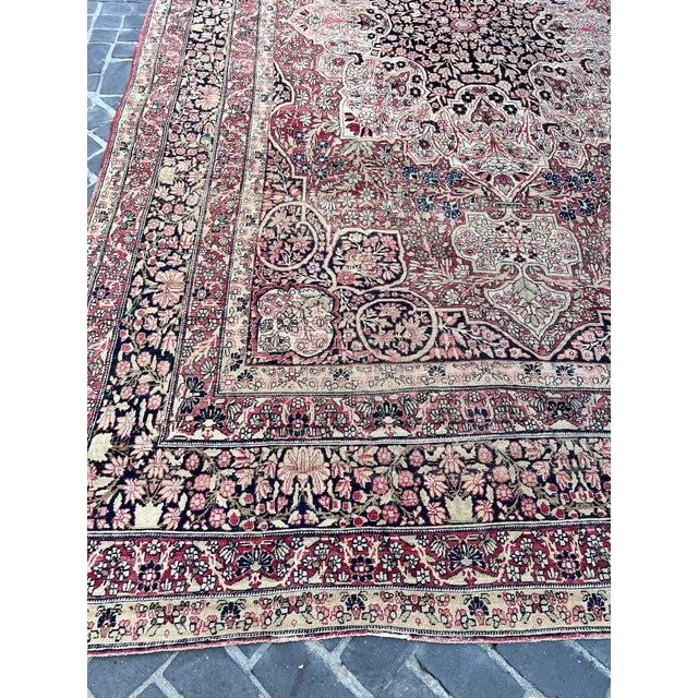 Persian Antique Late 19th Century Lavar Rug For Sale - Image 3 of 4