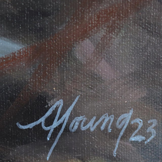 Lornes Pond With Yarrow - Nature Landscape Romantic Realism Original Artwork by Amber Young For Sale In Los Angeles - Image 6 of 9