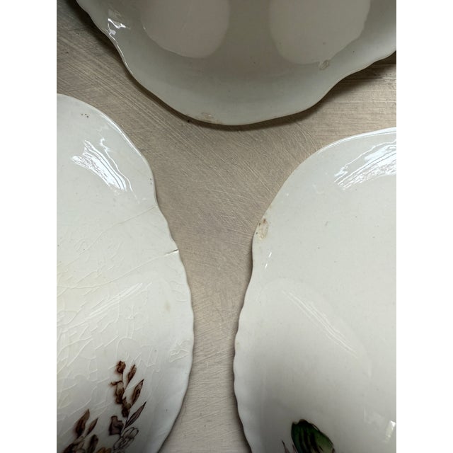 Vintage “Pomona” Windsor Ware Fruit Bowls | Johnson Bros England | c.1940–1950 | Set of 6 Hand-Colored Earthenware For Sale - Image 12 of 12