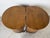 Brown Harold Schwartz for Romweber Demilune Pecan Three-Leg End Tables / Nightstands- A Pair For Sale - Image 8 of 13
