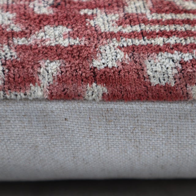 Brown Handmade Luxury Brown Velvet Decorative Throw Pillow With Down Insert For Sale - Image 8 of 10