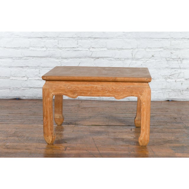 Vintage Thai Ming Style Low Drinks Table with Horsefoot Feet & Patina For Sale In New York - Image 6 of 13