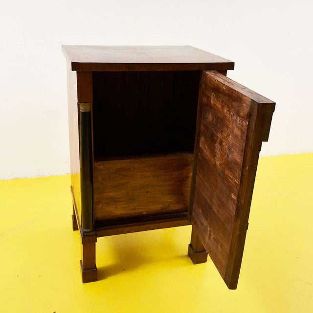 Traditional Antique Empire Bedside Table For Sale - Image 3 of 11
