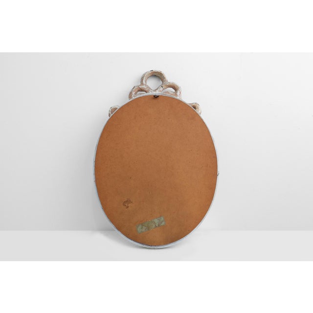 Louis XVI Baroque Style Mirror in Carved Wood, France, 1950s For Sale - Image 11 of 12