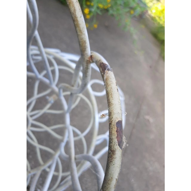Elkins Style Metal Loop Chair Mid Century Garden For Sale - Image 10 of 12