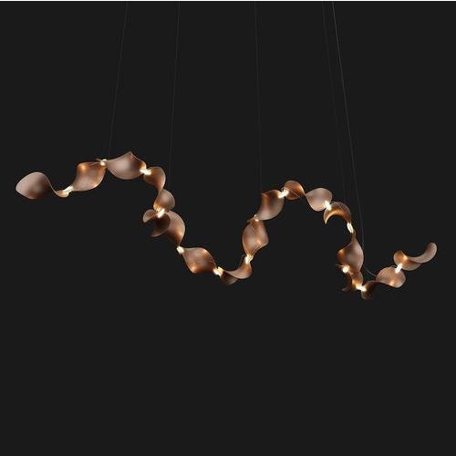 Not Yet Made - Made To Order Dune 16 Curve Pendant Light in Aluminum with Silver Anodized Finish by Moss Objects For Sale - Image 5 of 15