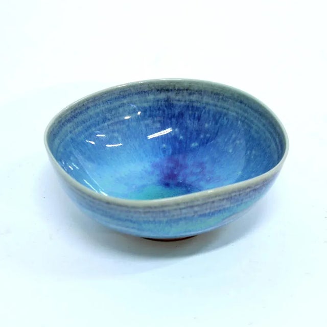 Gustavsberg Vintage Light Blue Aniara Bowl by Berndt Friberg for Gustavsberg, 1950s For Sale - Image 4 of 14