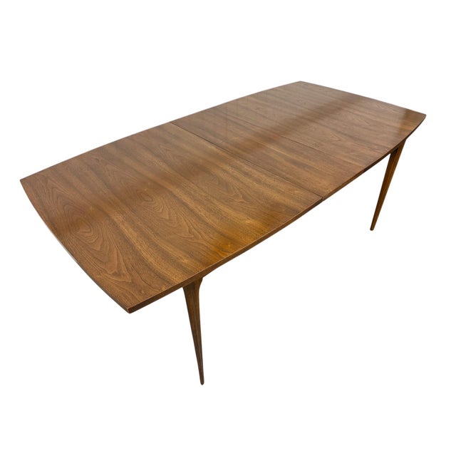 Broyhill Brasilia Mid-Century Modern Broyhill Brasilia Walnut Dining Table For Sale - Image 4 of 9
