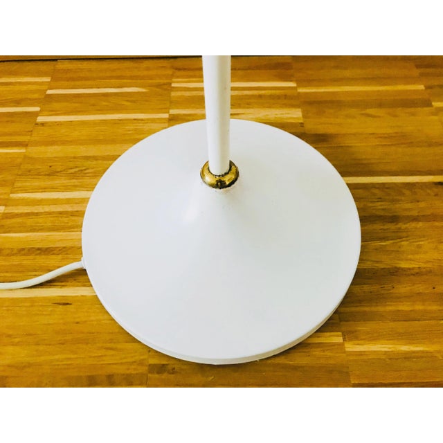 Mid-Century Space Age German Brass and White 4-Arm Floor Lamp from Kaiser Leuchten, 1960s For Sale - Image 9 of 10