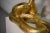 Vintage Gilded Coiled Cast Metal Rattlesnake Statue For Sale - Image 12 of 13