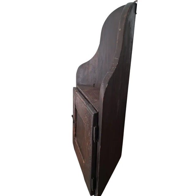 19th Century Small Corner Chapel Cupboard - Pyrenees, France For Sale - Image 3 of 5