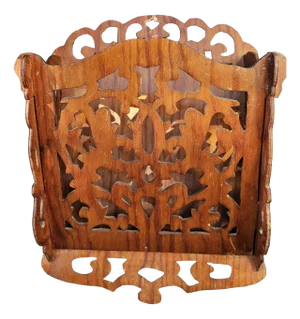 Pre-War Openwork Wooden Hanger, 1890s