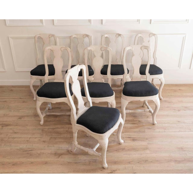 Set of eight Swedish chairs dates to the mid-18th century, circa 1760 For Sale In Atlanta - Image 6 of 11