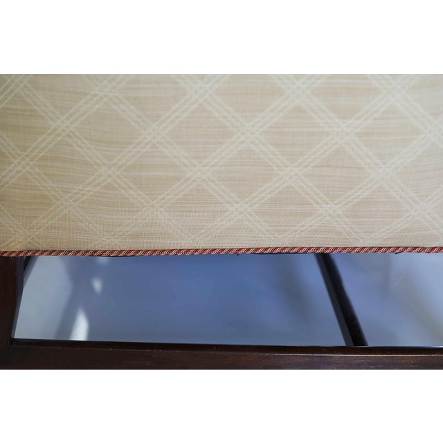 Chippendale Style Sofa Camelback Style Wood & Hogan - Vintage For Sale - Image 4 of 11