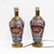 Elegant pair of Japanese Imari porcelain vases, dating from the Meiji period (1868–1912), later adapted as table lamp...