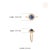 Victorian-Inspired 1.22Ct Blue Sapphire & Diamond Floral Ring in 14k Gold Size 4 For Sale - Image 11 of 17