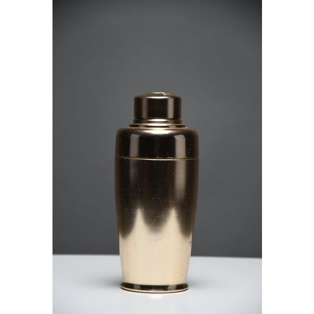 Mid-Century Modern Italian Gold Aluminum Martini Cocktail Shaker, 1960s For Sale - Image 9 of 10