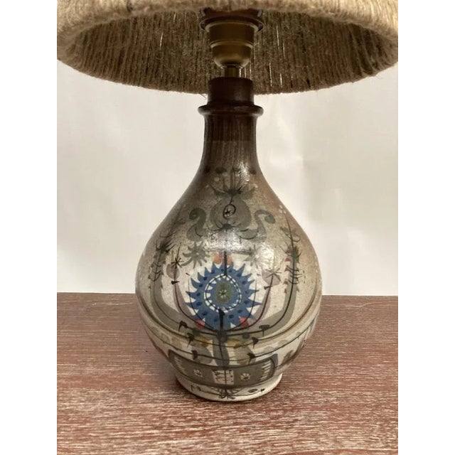 1960s Ceramic Lamp from Quimper, 1960s For Sale - Image 5 of 8