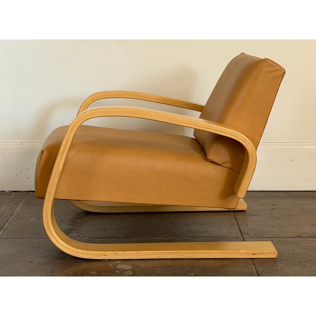 Wood Vintage 1980's Alvar Aalto Artek 400 Tank Chair For Sale - Image 7 of 16