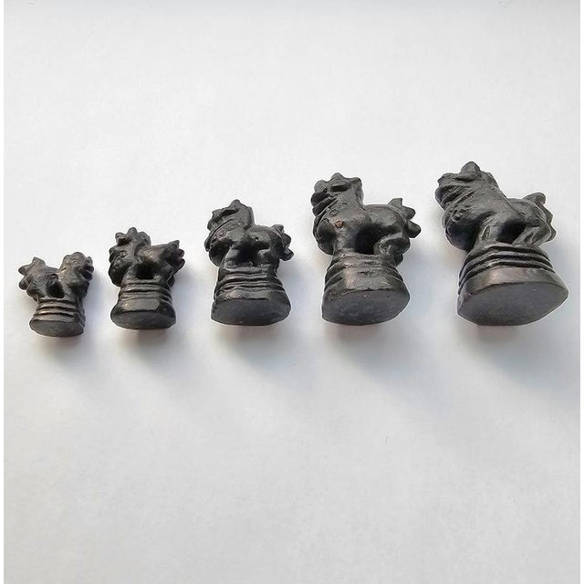 Bronze Bird Weights, Burma, Set of 5 For Sale - Image 12 of 18