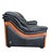 Vintage Two-Seater Sofa in Black Leather by Paolo Gucci for Formitalia, Italy, 1991 For Sale - Image 13 of 18