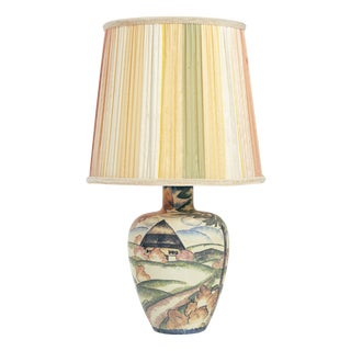 Art Nouveau Table Lamp by Großherzoglichen Keramik-Manufaktur Darmstadt, 1930s For Sale