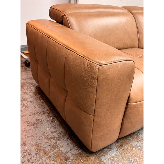Living Spaces Miles Power Recliner Sofa, Set For Sale - Image 9 of 12