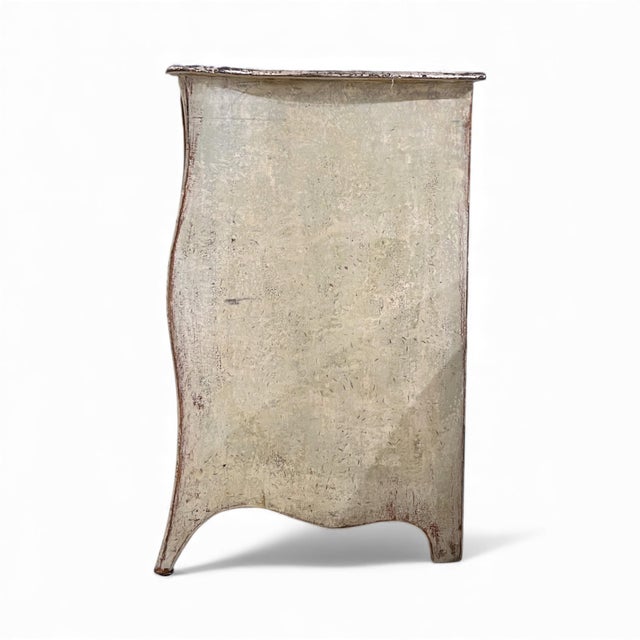 18th Century German Antique Rococo Painted Bombe Chest For Sale - Image 4 of 4