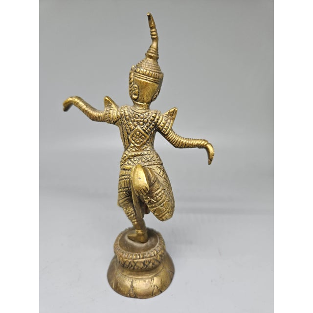 Antique Bronze Brass Copper Thai Siam Temple Dancer