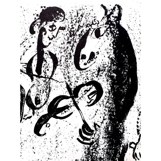 Marc chagall original lithograph 1963 dimensions: 32 x 24 cm reference: chagall lithographe 1957-1962. Volume ii. Unsigned...