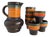 Pitcher and Cup Set in Ceramic, 1980s, Set of 7 For Sale