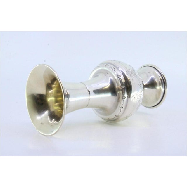 Silver Jug with Engraved Hanging Garlands For Sale - Image 3 of 6