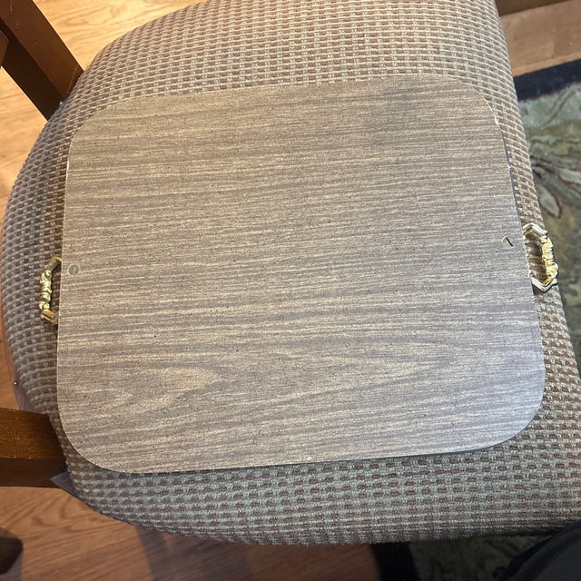 This is a vintage Italian Murano glass mirrored serving or vanity tray. It features an etched mirror base depicting a...