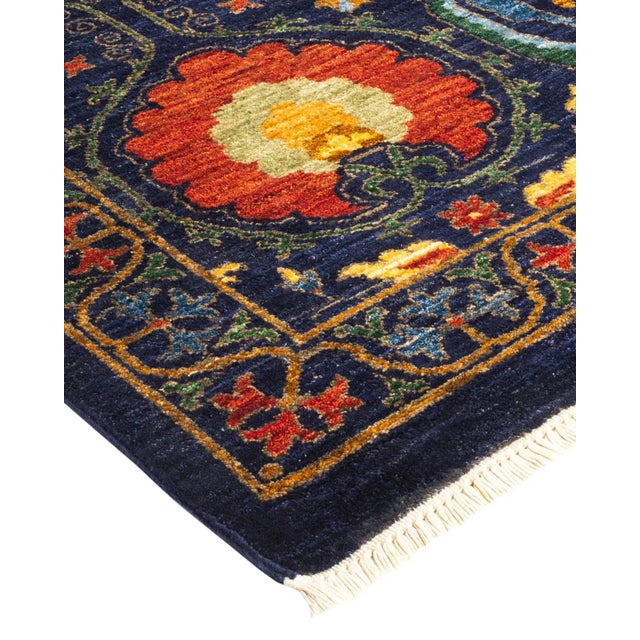 The meticulous art of hand-embroidered textiles from Uzbekistan tribes inspired the Suzani Collection of rugs. Bold...