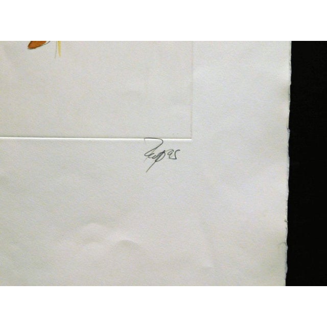 William Papas "Gamblers" Hand Signed Hand Colored Etching on Paper 29/100 For Sale In Denver - Image 6 of 6